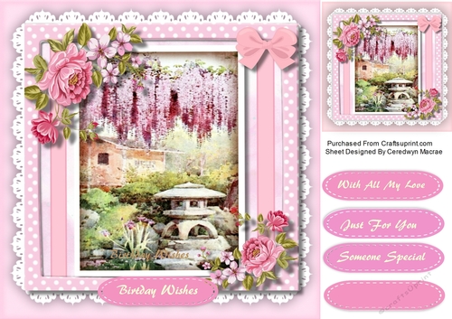 Beautiful Oriental Garden with Flowers 3