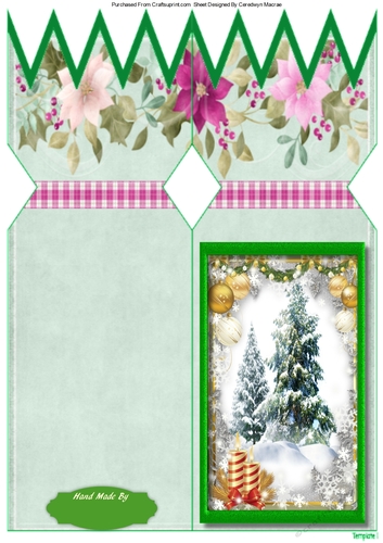 Lovely D.L. Christmas Cracker Card