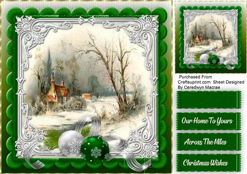 Christmas Time Snow Scene 3