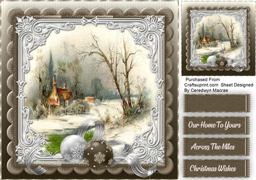 Christmas Time Snow Scene 4