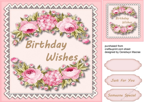 Pink Roses and Birthday Wishes