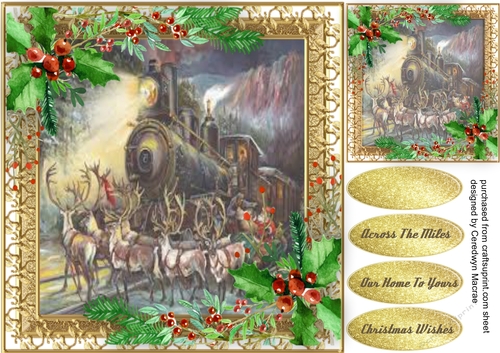 Santas Reindeer Crossing 