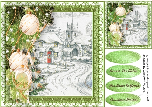 Beautiful Church with White Baubles 