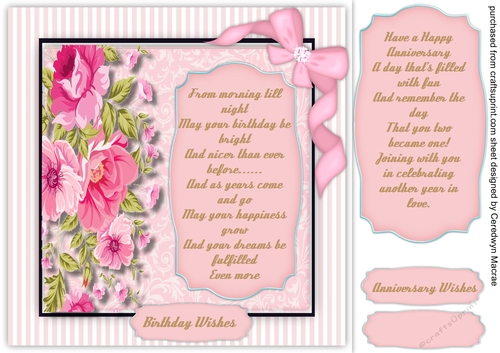 Beautiful Birthday or Anniversary 