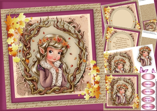 8x8 Mini Kit Princess Autumn Leaves