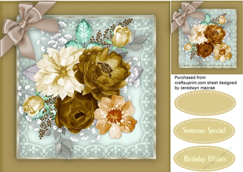 Beautiful Coffee Roses and Bow 
