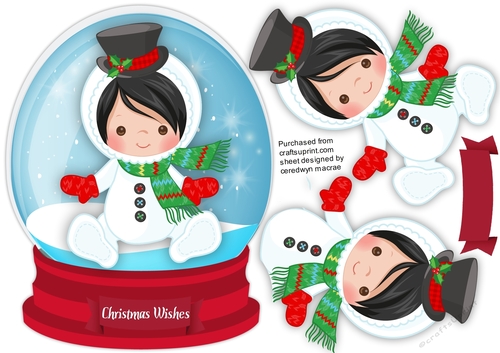 Snow Globe , Snowman Girl 