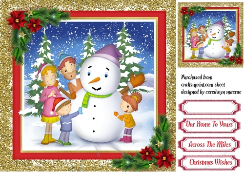 Happy Snowman Famiy 