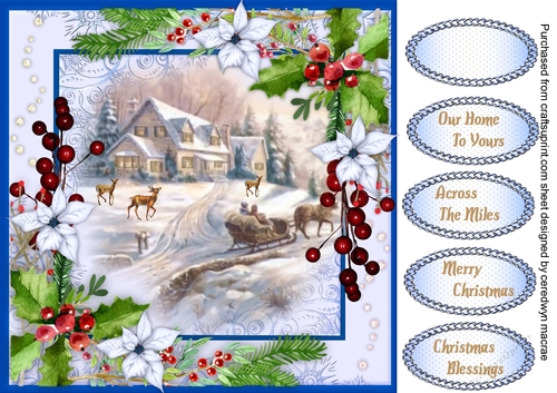 Beautiful Christmas Past , Blue 