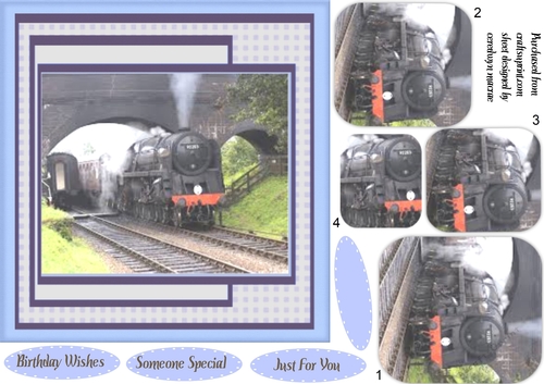 Steam Train on the Tracks 2