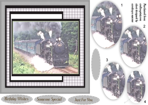 Steam Train on the Tracks 3