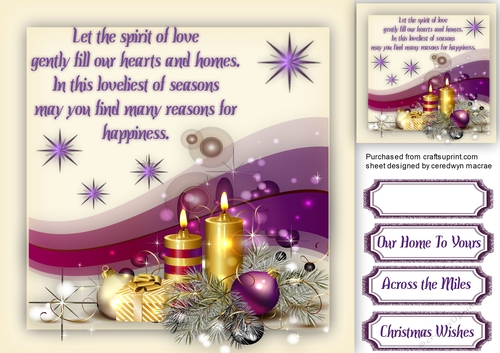 Beautiful Christmas Candles and Stars 