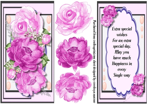D,L Beautiful Lilac roses and Verse 