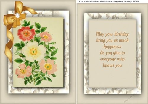 A5 Beautiful Flowers and Verse 