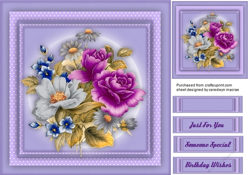 Beautiful Lilac  Roses and Daisys 