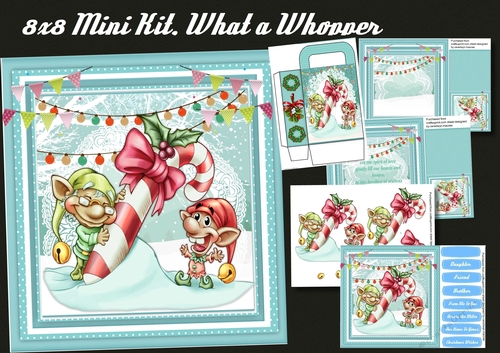 8x8 Mini Kit , What a Whopper , with Bonus Gift Bag 