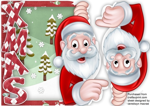 Lovely Over The Edge , Jolly Santa  
