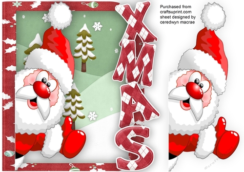 Over The Edge , Jolly Santa  Red 