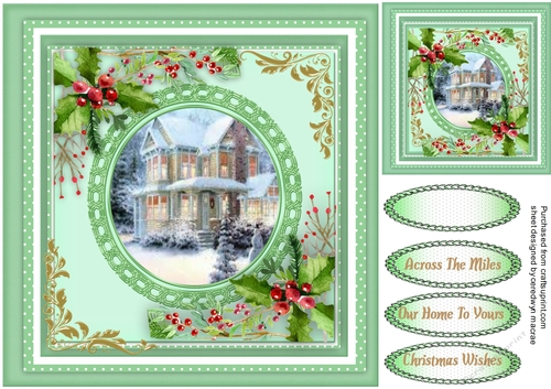Beautiful House in the Snow 