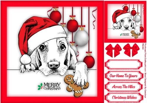 Doggies Merry Christmas 