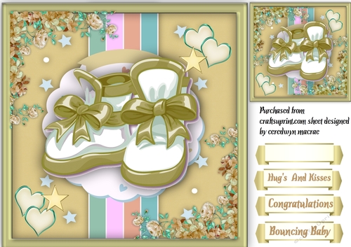 Beautiful Buff  Baby Booties