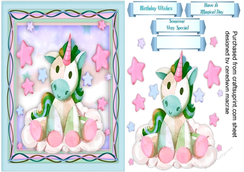 Lovely Starry Unicorn 1