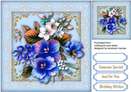 Beautiful Painted Blue Infussion 