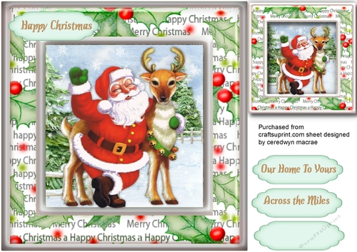 Rudolph and Santa 