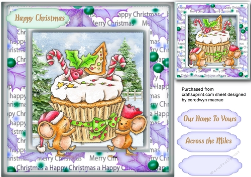 Christmas Cupcake Mice 