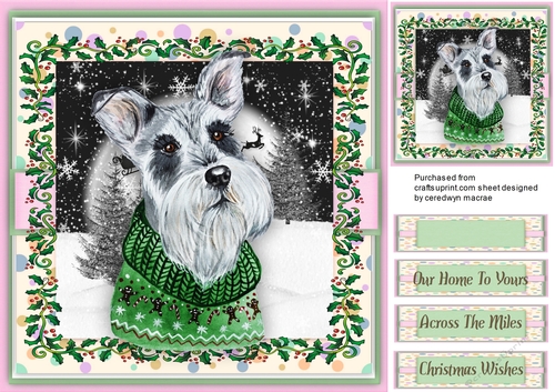 Schnauzer Christmas Jumper