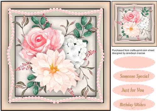 Stunning Pearls and Pink Roses