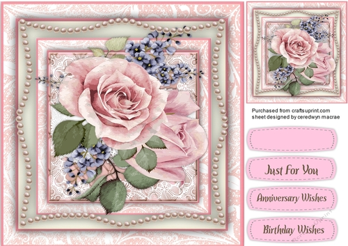 Blush  Roses and Pearls