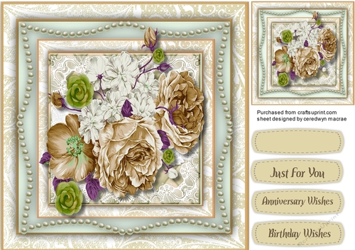 Cream  Roses and Pearls