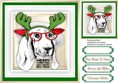 Cute Reindeer Hound