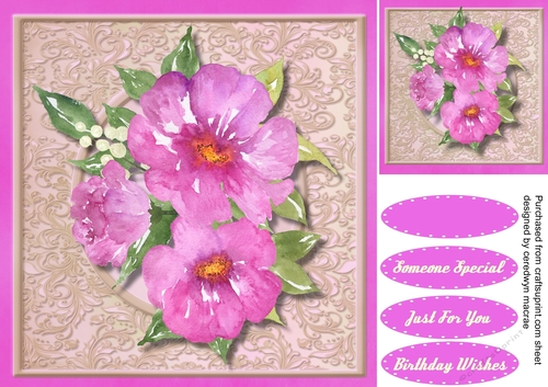 Beautiful Water coloured Flowers