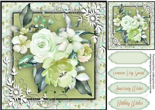 Summer Water Coloured Roses 