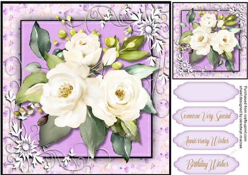 Summer Water Coloured Roses 