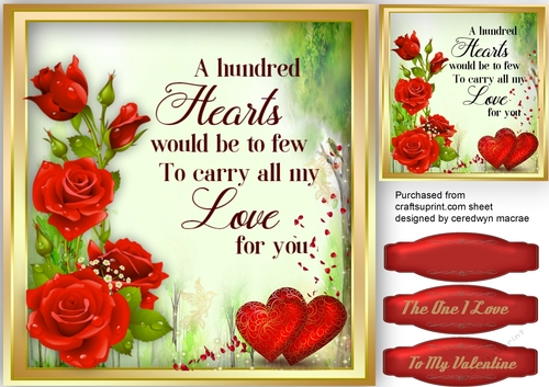 A Hundred Hearts for my Valentine 