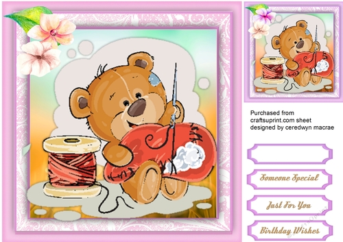Crafty Sewing and Knitting Bears 3
