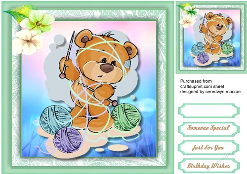 Crafty Sewing and Knitting Bears 4