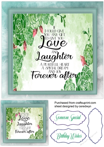 Birthday Quote , Love and Laughter 