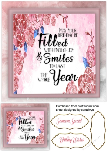 Birthday Quote , Smiles and Joy 