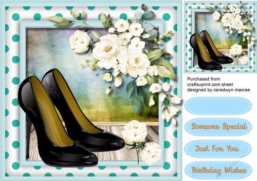Beautiful White Roses and Shoes