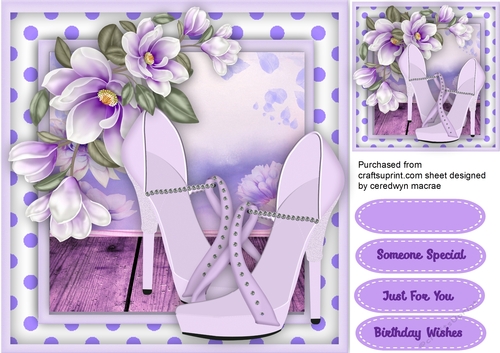 Beautiful Lilac Magnolias  and Shoes