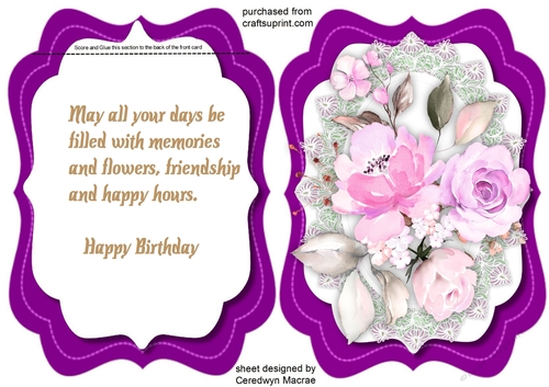 Flip Card and Roses 