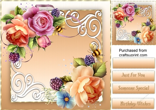 Beautiful Scrolls and English Roses