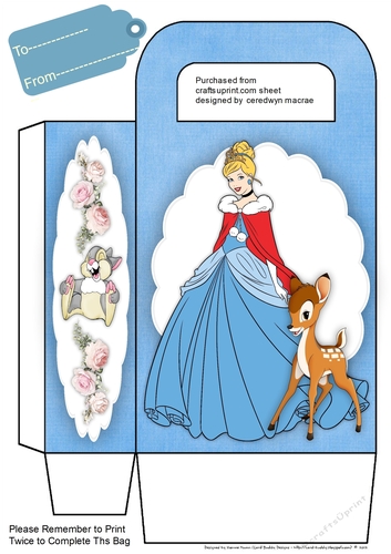 Gift Bag , Cinderella and Friends 