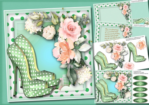 8x8 Mini Kit, Polka Dot and Roses