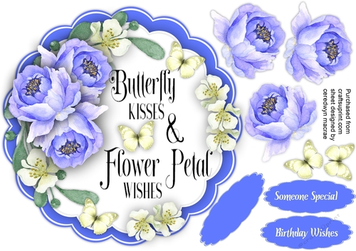 Blue Flower and Blossom 