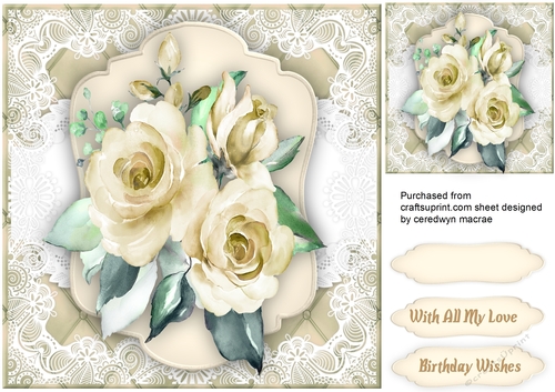 Cream French Roses